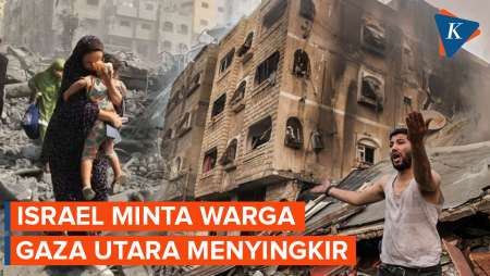 Gaza Mencekam, Israel Perintahkan 1,1 Juta Warga Bagian Utara Pindah