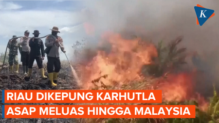Riau Dikepung Karhutla, Asapnya Meluas hingga ke Malaysia