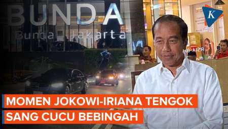 Jenguk Cucunya Bebingah di Rumah Sakit, Jokowi: Panggilannya Bingah