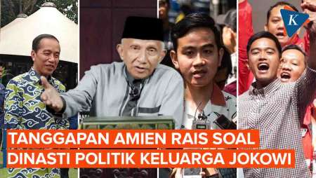 Respons Amien Rais soal Politik Dinasti Keluarga Jokowi