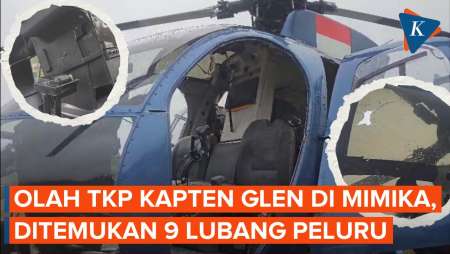 Olah TKP Tewasnya Pilot Glen, Satgas Damai Cartenz: Ada 9 Lubang Peluru di Helikopter