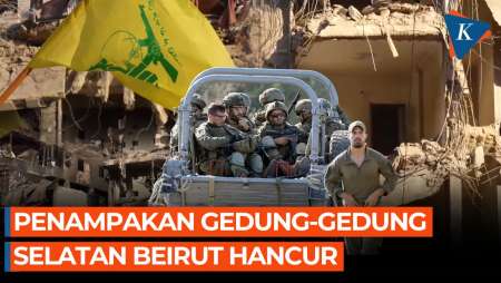 Potret Kehancuran Pinggiran Selatan Beirut Akibat Serangan Israel