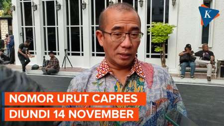 Pengundian Nomor Urut Capres-Cawapres Dilakukan pada 14 November