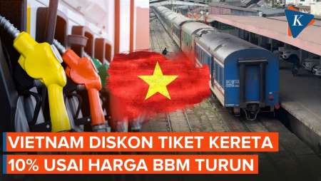 Harga BBM Turun, Vietnam Diskon Tarif Kereta Hingga 10 Persen