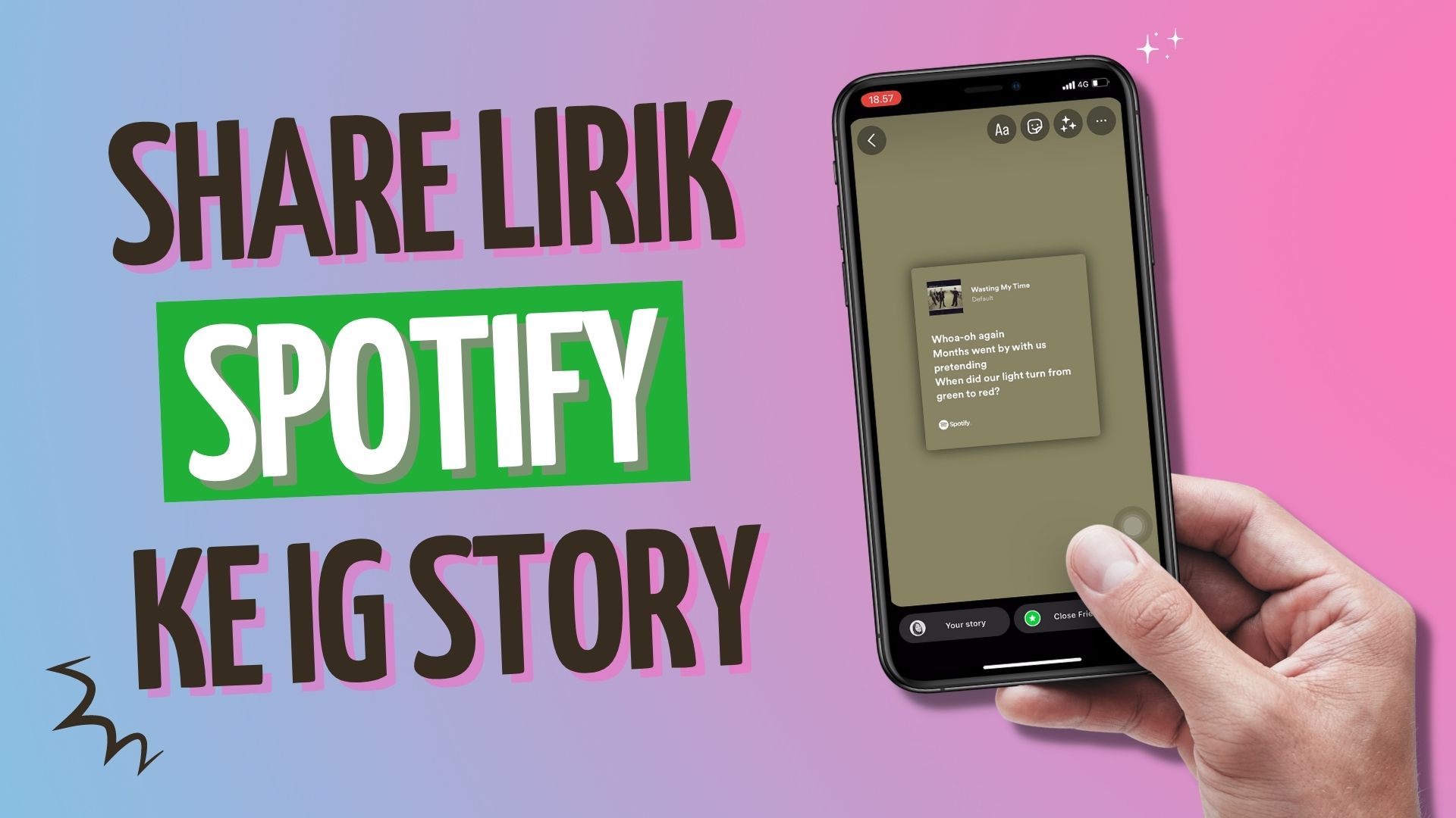 Cara Membagikan Lirik Lagu Spotify ke Instagram Story