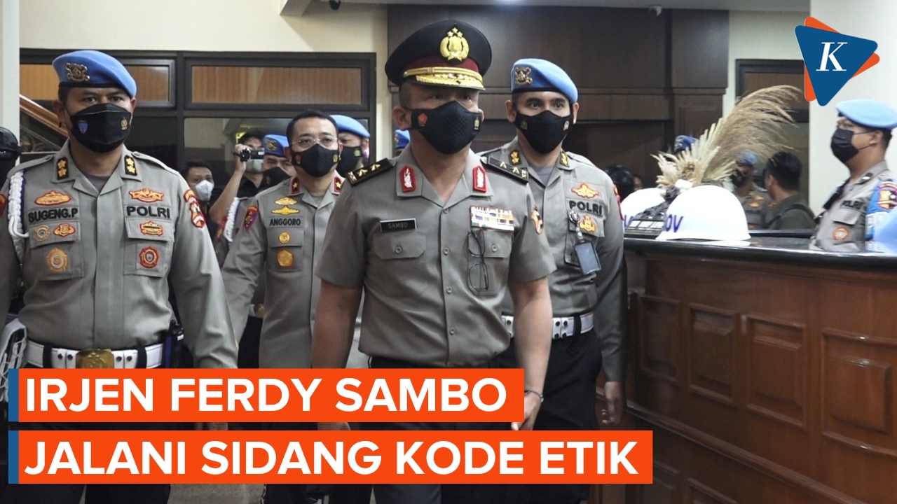Detik-detik Irjen Ferdy Sambo Jalani Sidang Kode Etik di Gedung TNCC Polri