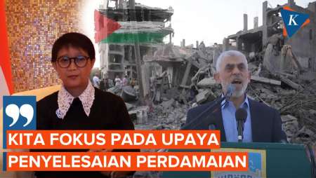 Yahya Sinwar Jadi Pemimpin Baru Hamas, Menlu RI: Kita Fokus Penyelesaian Perdamaian 