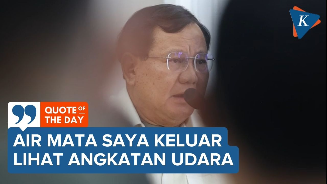 Prabowo Menangis Saat Disambut Pesawat Tempur TNI AU