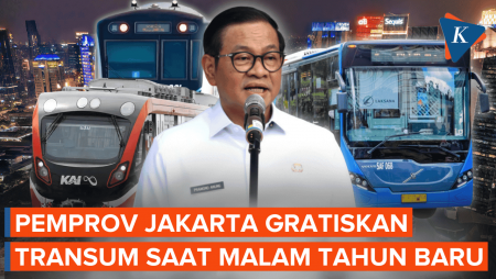 Gratis Naik Transjakarta, MRT, Dan LRT Jakarta Saat Malam Tahun Baru 2026