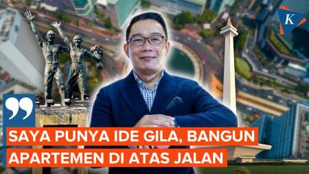 Ridwan Kamil Ingin Bangun Apartemen di Atas Jalan, Pasar, hingga Stasiun Jakarta