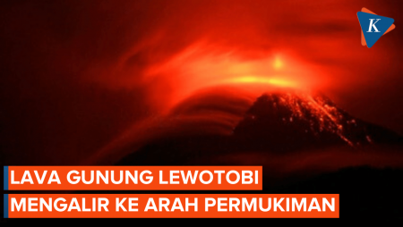 Lava Gunung Lewotobi Mengancam Permukiman Warga Nurabelen NTT