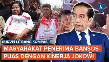Survei Litbang Kompas: Masyarakat Ekonomi Kelas Bawah Penerima Bansos Puas dengan Kinerja Jokowi