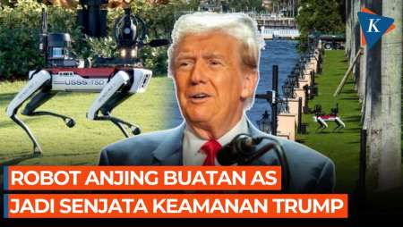 AS Kerahkan Robot Anjing untuk Perketat Penjagaan Donald Trump