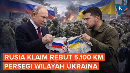 Putin Klaim Pasukan Rusia Rebut 5.100 Kilometer Persegi Wilayah Ukraina