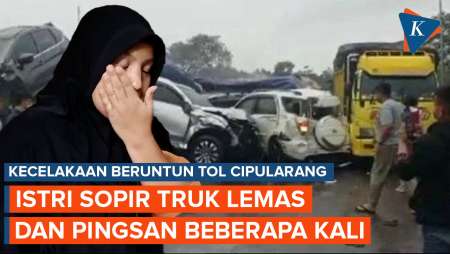 Istri Sopir Truk Pingsan Saat Tahu Suaminya Terlibat Kecelakaan Beruntun di Tol Cipularang