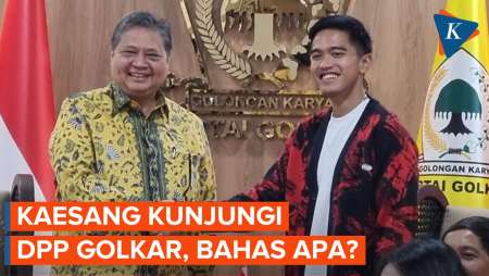 Temui Airlangga, Kaesang dan Rombongan PSI Tiba di Markas Golkar