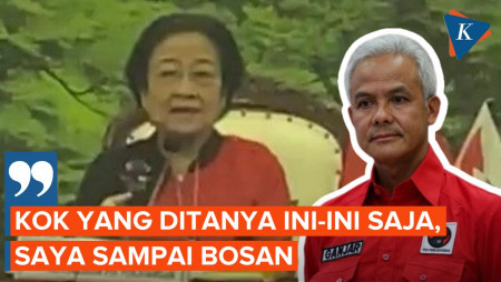 Megawati Mengeluh Bosan Ditanya Siapal Bacawapres Ganjar