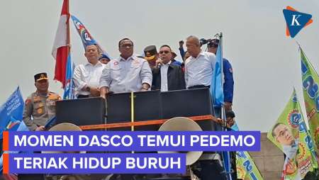 Orasi Dasco Di Depan Massa Buruh Depan DPR
