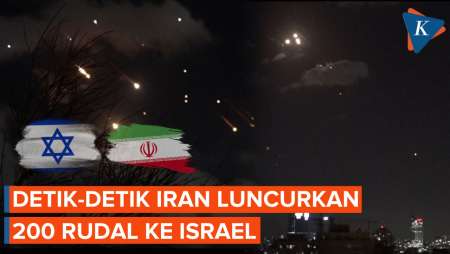 Detik-detik Iran Luncurkan 200 Rudal ke Israel, Picu Sirene di Tel Aviv dan Yerusalem