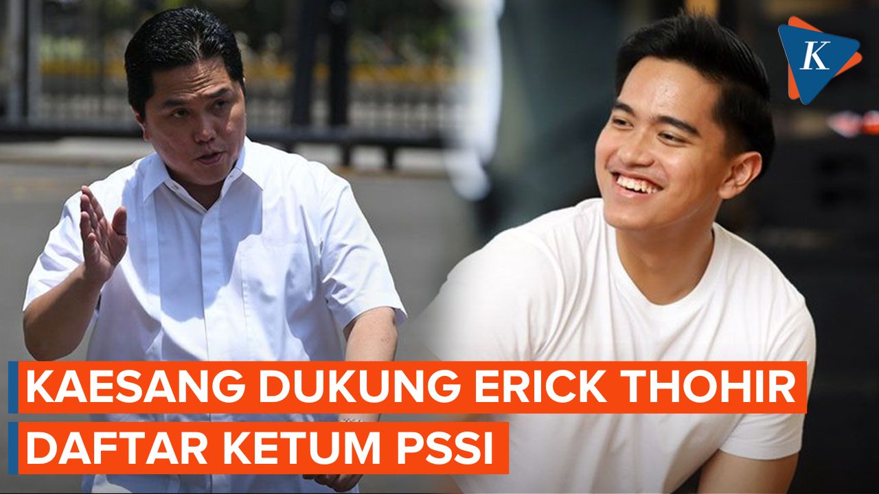 Kaesang Dukung Erick Thohir Daftar Ketua Umum PSSI