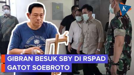 Gibran Besuk SBY di RSPAD Gatot Soebroto