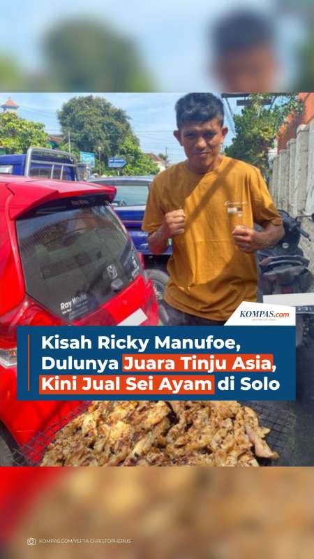 Kisah Ricky Manufoe, Dulunya Juara Tinju Asia, Kini Jual Sei Ayam Di Solo