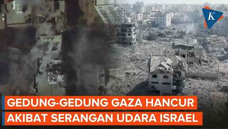 Penampakan Gedung dan Pemukiman Warga Terkini di Gaza 