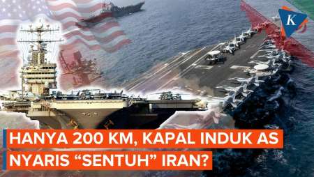 Terpantau Satelit, Posisi USS Abraham Lincoln Hanya 200 Km Dari Iran