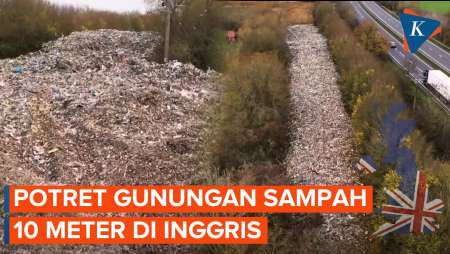 Gunungan Sampah Ilegal Setinggi 10 Meter Muncul Di Inggris, Ulah Siapa?