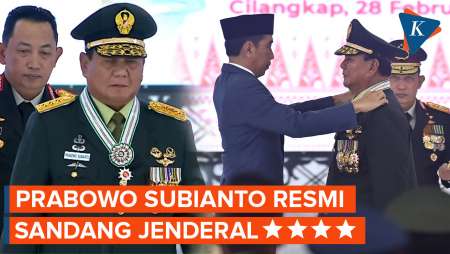 Prabowo Berseragam TNI Lengkap! Berpangkat Jenderal Bintang 4