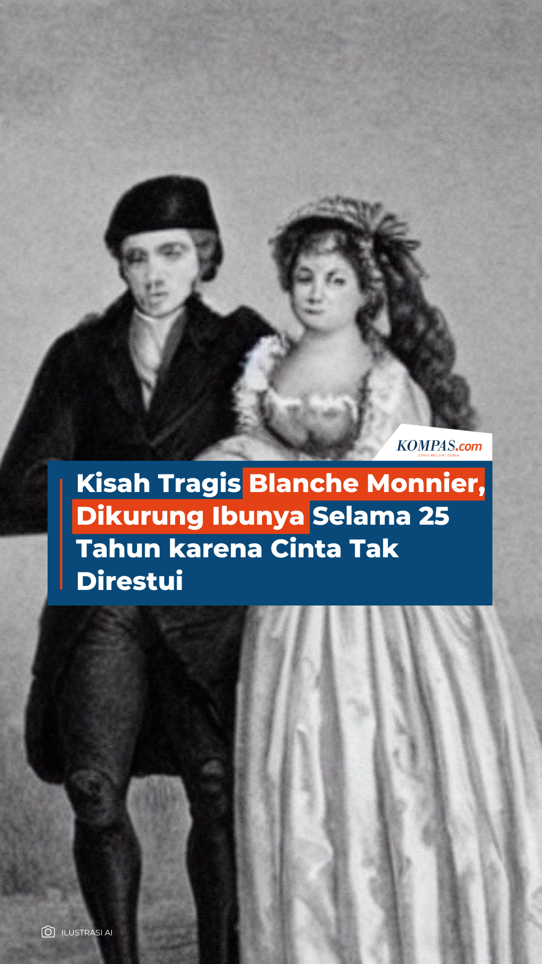 Kisah Tragis Blanche Monnier, Dikurung Ibunya Selama 25 Tahun karena Cinta Tak Direstui