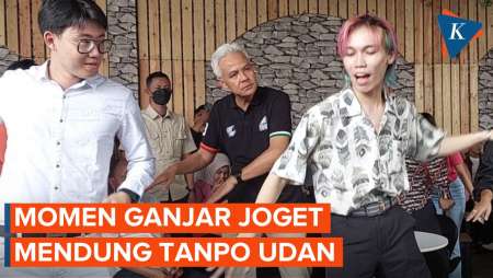 Momen Ganjar Belajar Joget “Mendung Tanpo Udan” Bareng Influencer Purbalingga