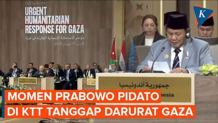 Momen Prabowo Sampaikan 4 Poin Bantuan Indonesia untuk Gaza