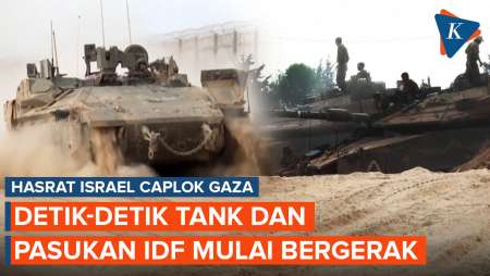 Detik-detik Tank dan Pasukan IDF Bergerak Usai Israel Umumkan Kuasai Gaza