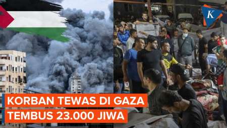 Jumlah Korban Tewas di Gaza Tembus 23.000 Jiwa