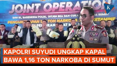 Kapolri Suyudi Ungkap Penyelundupan 1,16 Ton Narkoba Di Perairan Belawan