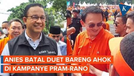 Anies Batal Satu Panggung dengan Ahok di Kampanye Akbar Pram-Rano