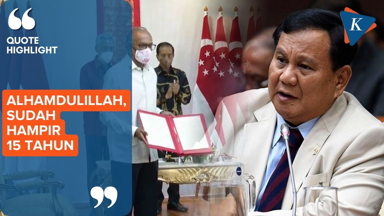 Prabowo Bersyukur atas Pengesahan RUU Ekstradisi Buronan Singapura-Indonesia
