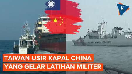 Detik-detik Taiwan Usir Kapal Perang China yang Sedang Latihan Tembak