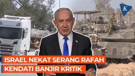 Barisan Tank Israel Dikumpulkan di Dekat Rafah, Netanyahu Tak Peduli dengan Saran Dunia