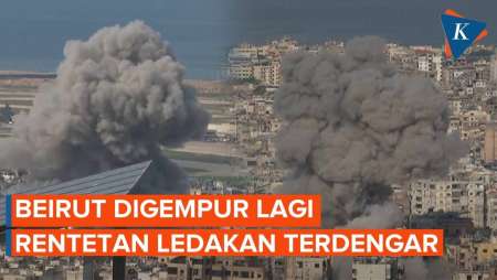 Beirut Digempur Israel, Asap Hitam Mengepul Dan Dentuman Terdengar