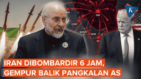 Digempur 6 Jam, Iran "Ngamuk" Serbu Pangkalan AS Di Kuwait Hingga Yordania