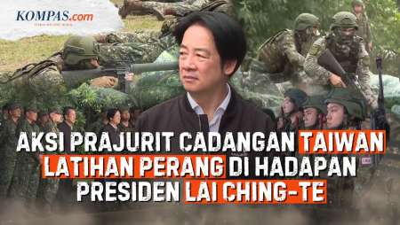 Taiwan "Panaskan" Tentara Cadangan, Dipantau Langsung Presiden Lai Ching-te