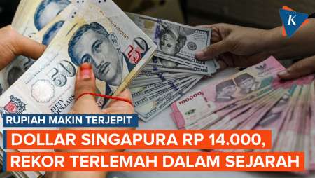 Rupiah Kian Terpuruk, Dollar Singapura Rp 14.000, Rekor Terlemah Sepanjang Sejarah!
