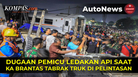 Ini Pemicu Ledakan Api Saat KA Brantas Tabrak Truk di Pelintasan Kereta