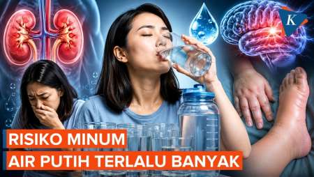 Bahaya Minum Air Putih Terlalu Banyak, Ini Batas Amannya