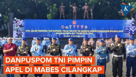 [FULL] Danpuspom Pimpin Apel Jelang HUT TNI di Mabes Cilangkap