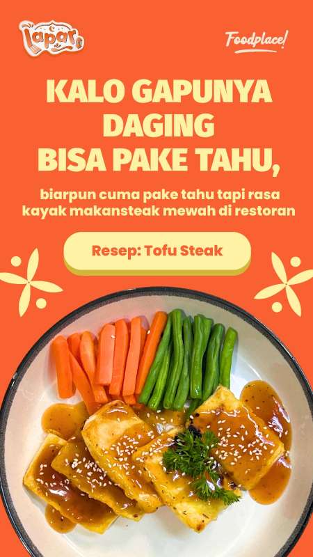 Cara Bikin Steak Gak Pake Daging, Cuma Pake Tahu Tapi Enak Banget