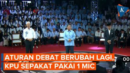 Kendalikan Pergerakan Anies, Prabowo, dan Ganjar, KPU Pakai 1 Mic dalam Debat