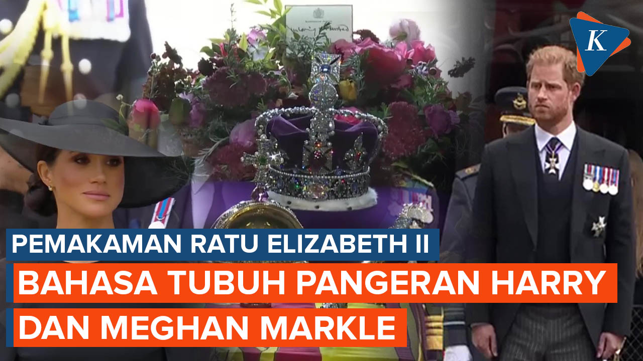 Bahasa Tubuh Pangeran Harry dan Meghan yang Terisolasi saat Pemakaman Ratu Elizabeth II
